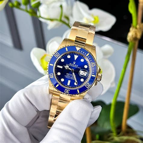 blue gold rolex submariner|rolex submariner value chart.